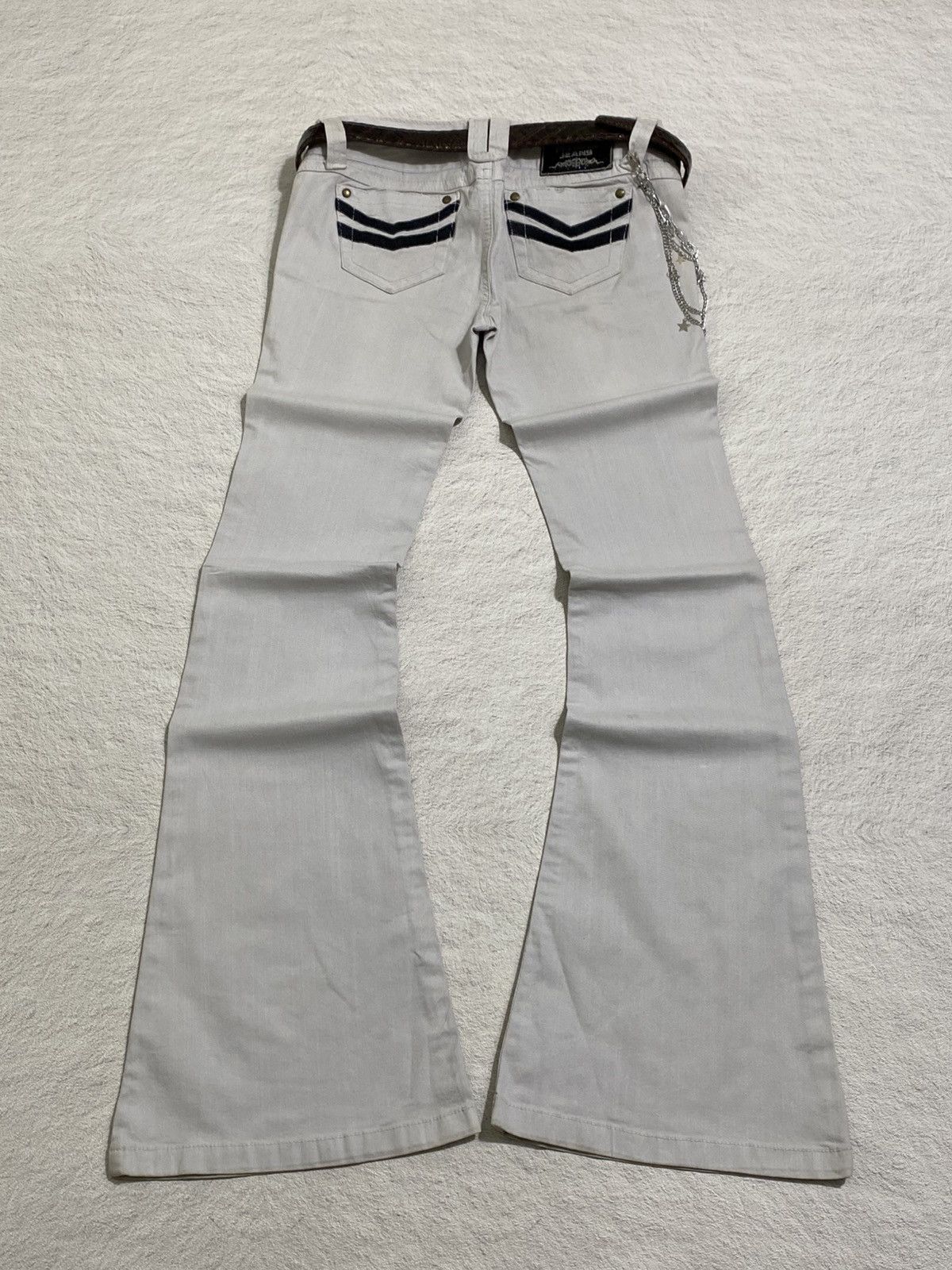 If Six Was Nine × Japanese Brand × Le Grande Bleu (L.G.B.) SICK💰 Egoist Super Flare pants Size US 29 - 2 Thumbnail