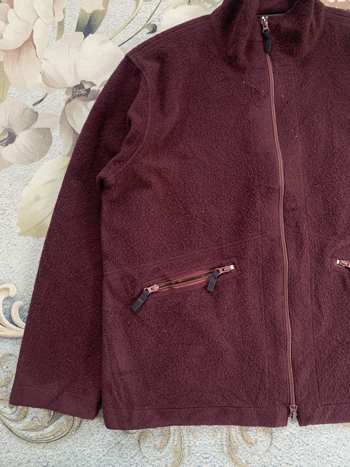 Japanese Brand Punto Blanco Blend Wool Double Zipper Jacket Size US L / EU 52-54 / 3 - 4 Thumbnail