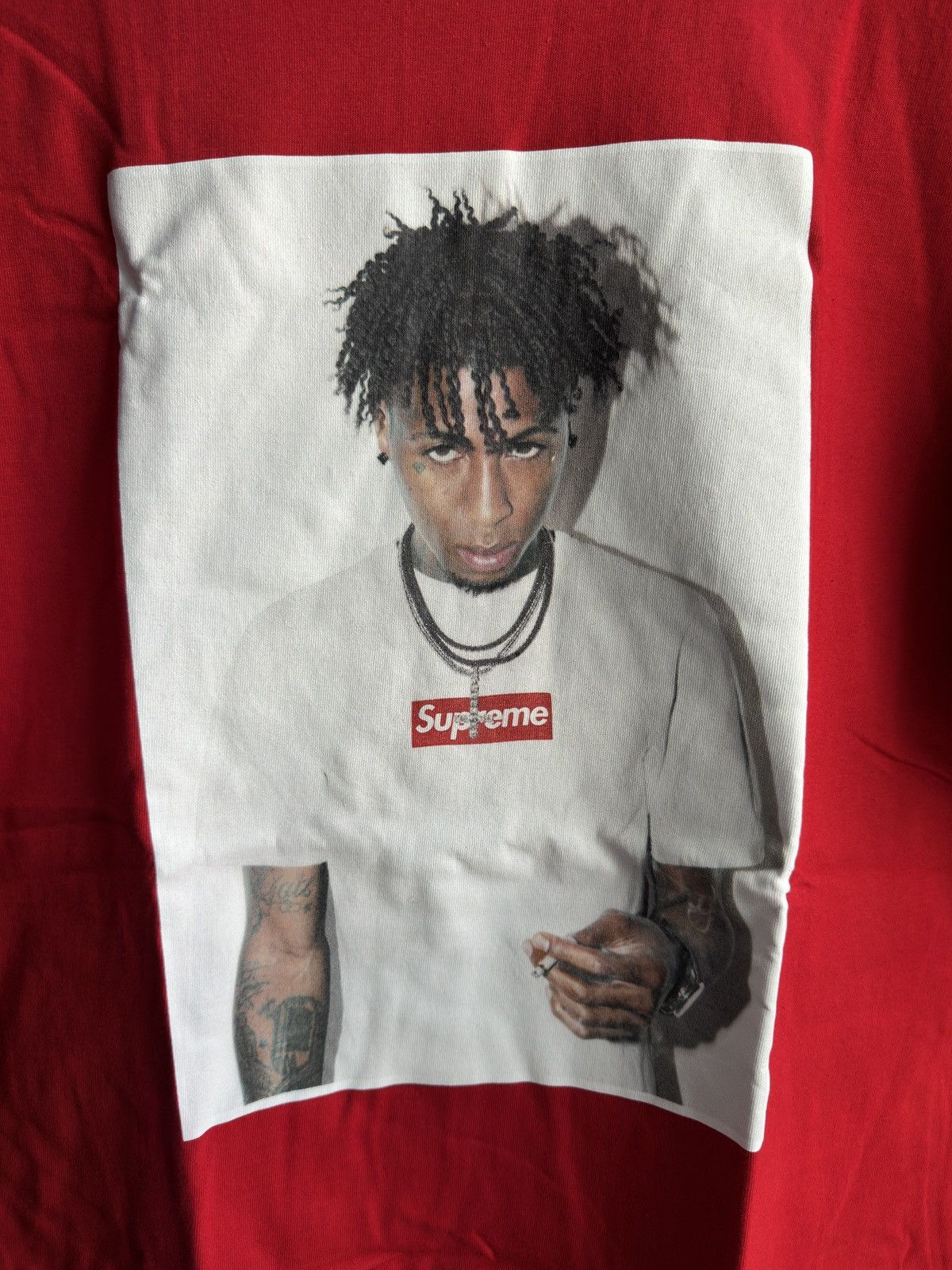 Supreme Supreme NBA Youngboy Tee Red Size US L / EU 52-54 / 3 - 3 Thumbnail