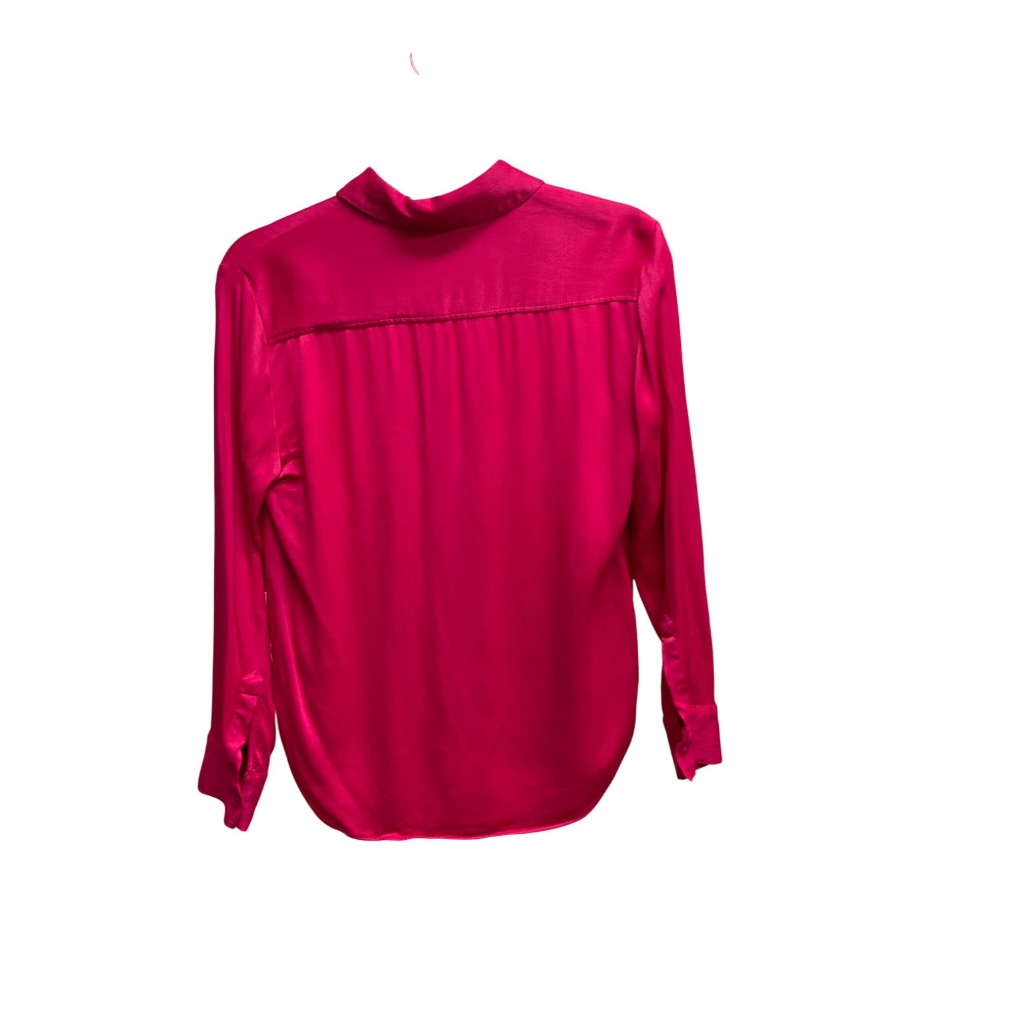 Zara Zara Fuchsia Satin Effect Blouse Size S / US 4 / IT 40 - 4 Thumbnail