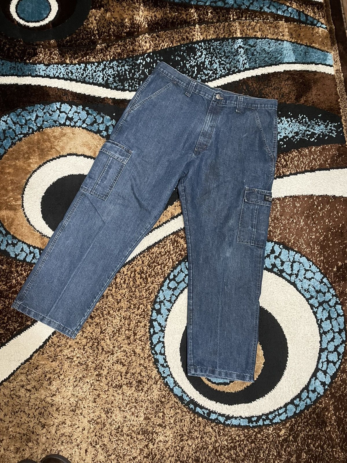 Vintage × Wrangler Vintage Wrangler Cargo Jeans - 38x30 Size US 38 / EU 54 - 1 Thumbnail