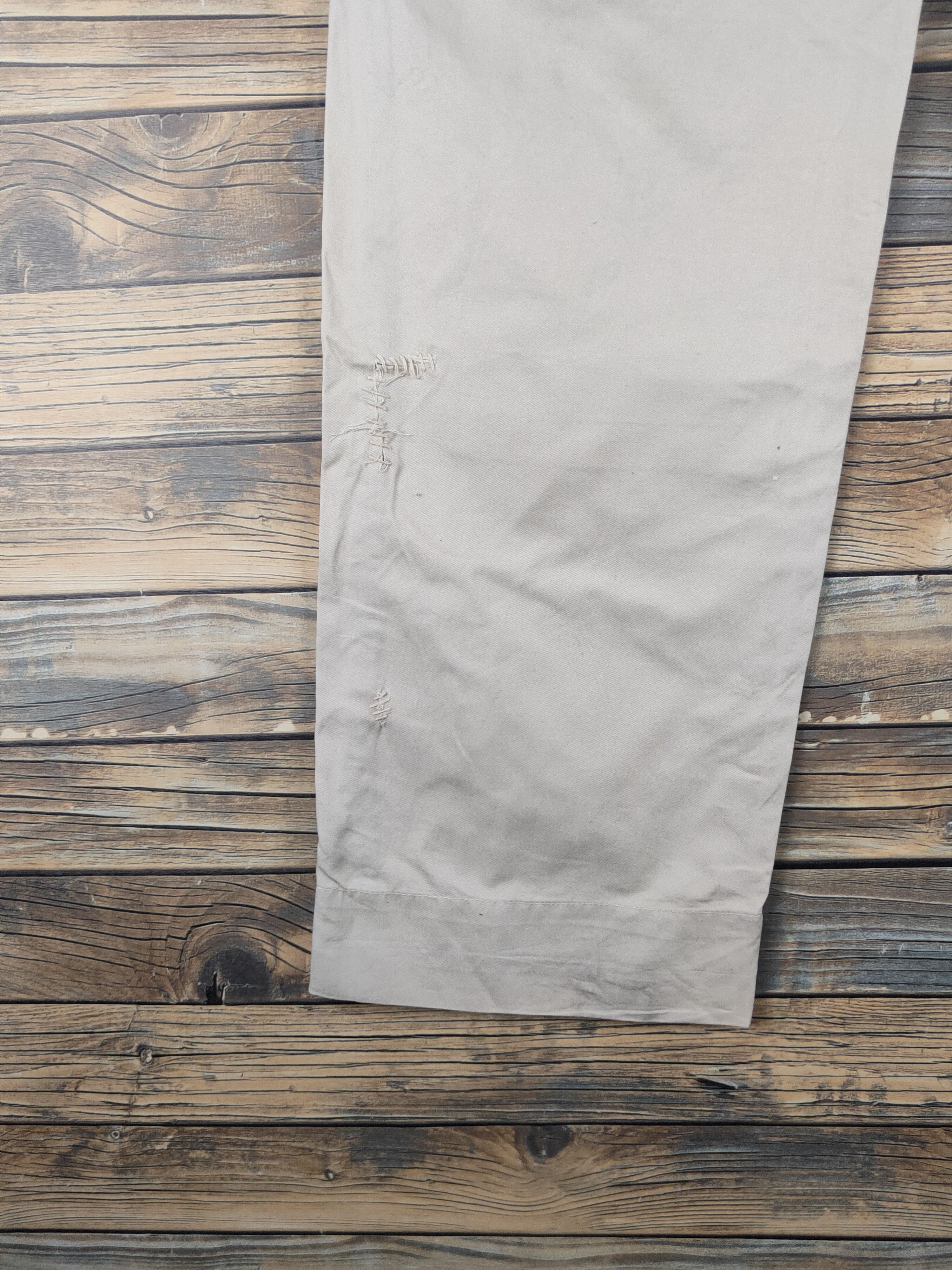 Japanese Brand DL Akbrico Ivory Multipocket Patched Casual Pants #46-022 Size US 32 / EU 48 - 9 Thumbnail