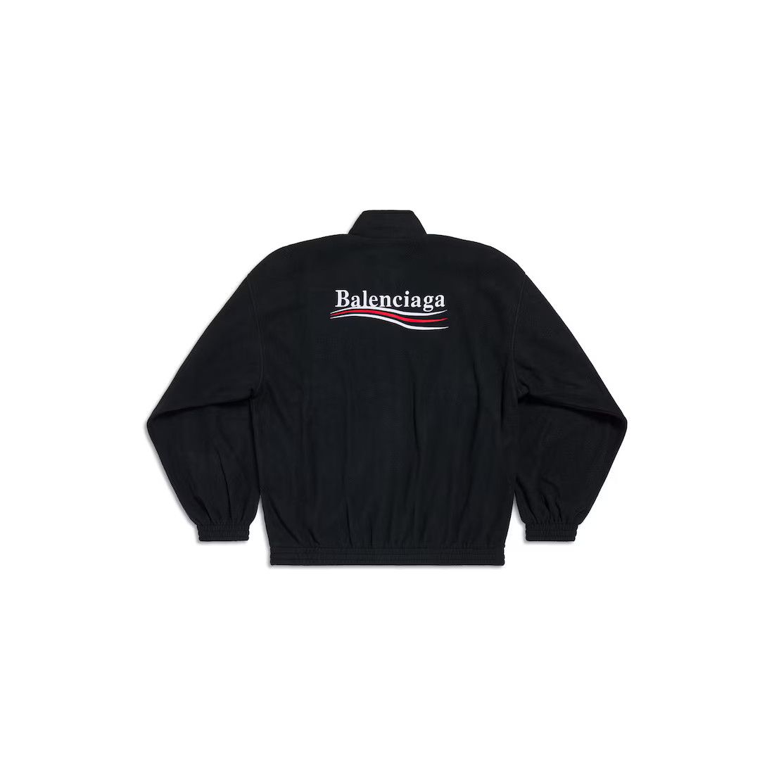 Balenciaga o1srvl11e0325 Political Campaign Zip- Up Jacket in Black Size US L / EU 52-54 / 3 - 2 Thumbnail