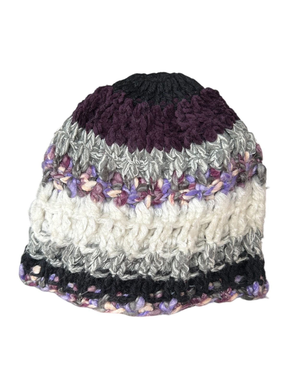 Kapital Crochet Knitted Handmade Hairy Beanie Hats Size ONE SIZE - 1 Thumbnail