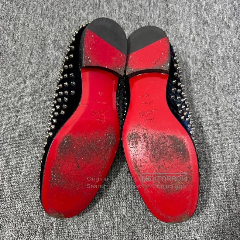 Christian Louboutin Christian Louboutin Spiked Leather Shoes. Size US 10.5 / EU 43-44 - 4 Thumbnail