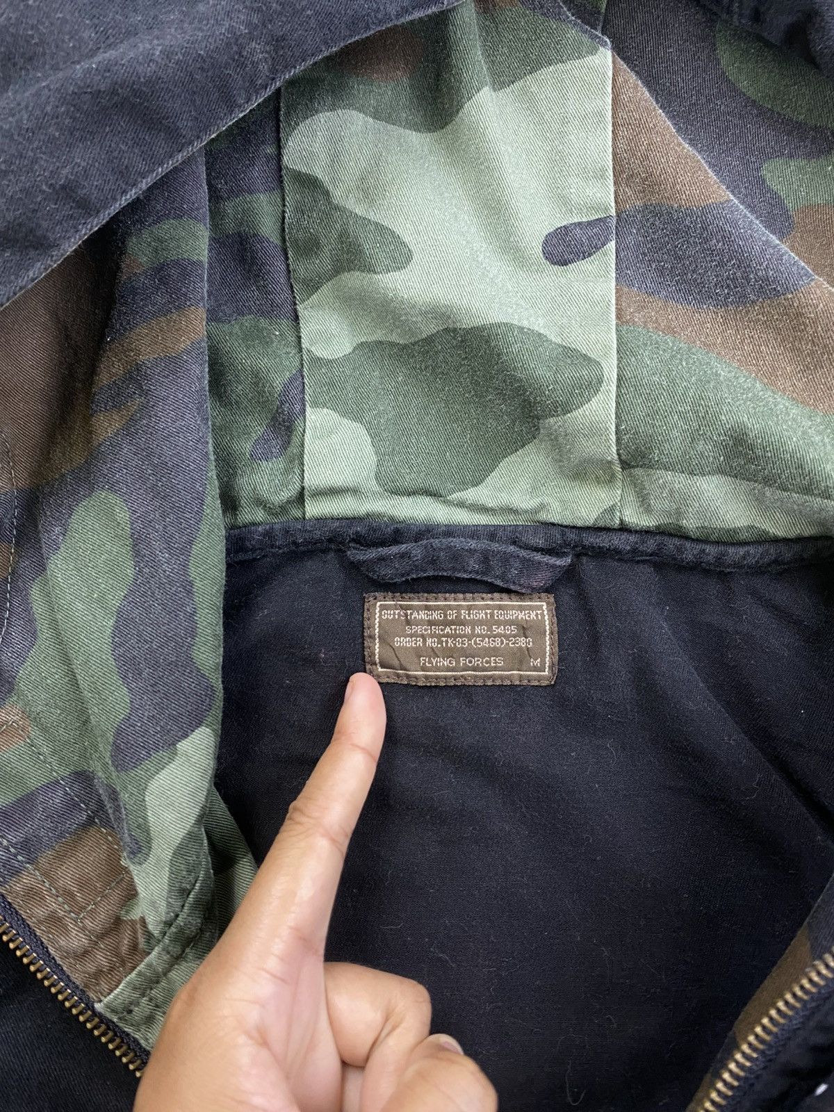 Vintage Vintage Flying Force Pullover Anorak Military Hoodie Jacket Size US L / EU 52-54 / 3 - 10 Thumbnail