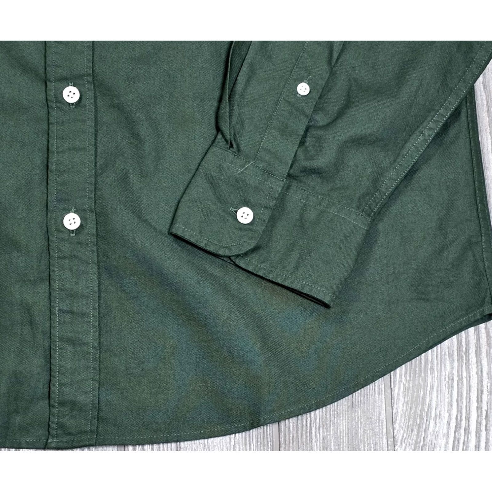 J.Crew J. Crew Button-Up Oxford Garment Dyed Green Shirt Long Sleeve XL Men OCBD Slim Fit NWT Size US XL / EU 56 / 4 - 4 Thumbnail