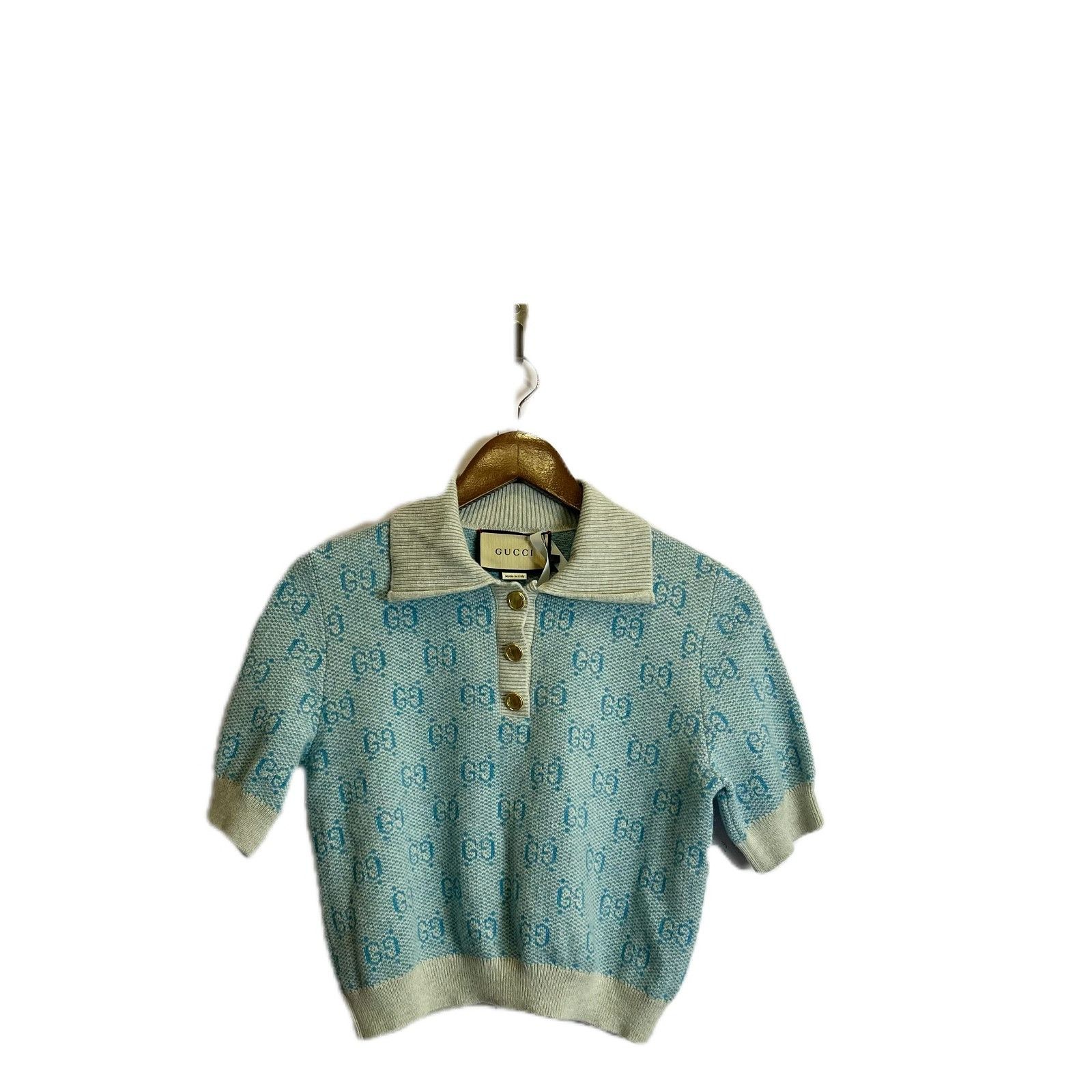 Gucci Gucci GG Jacquard Wool Polo Size M Size M / US 6-8 / IT 42-44 - 1 Thumbnail