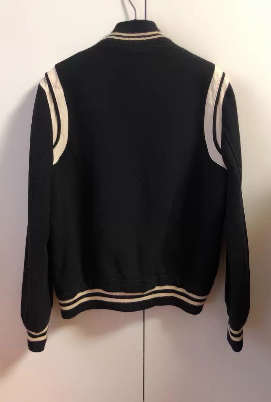 Saint Laurent Paris Saint Laurent SLP SS15 Classic Black & White Varsity Jacket Size US M / EU 48-50 / 2 - 4 Thumbnail