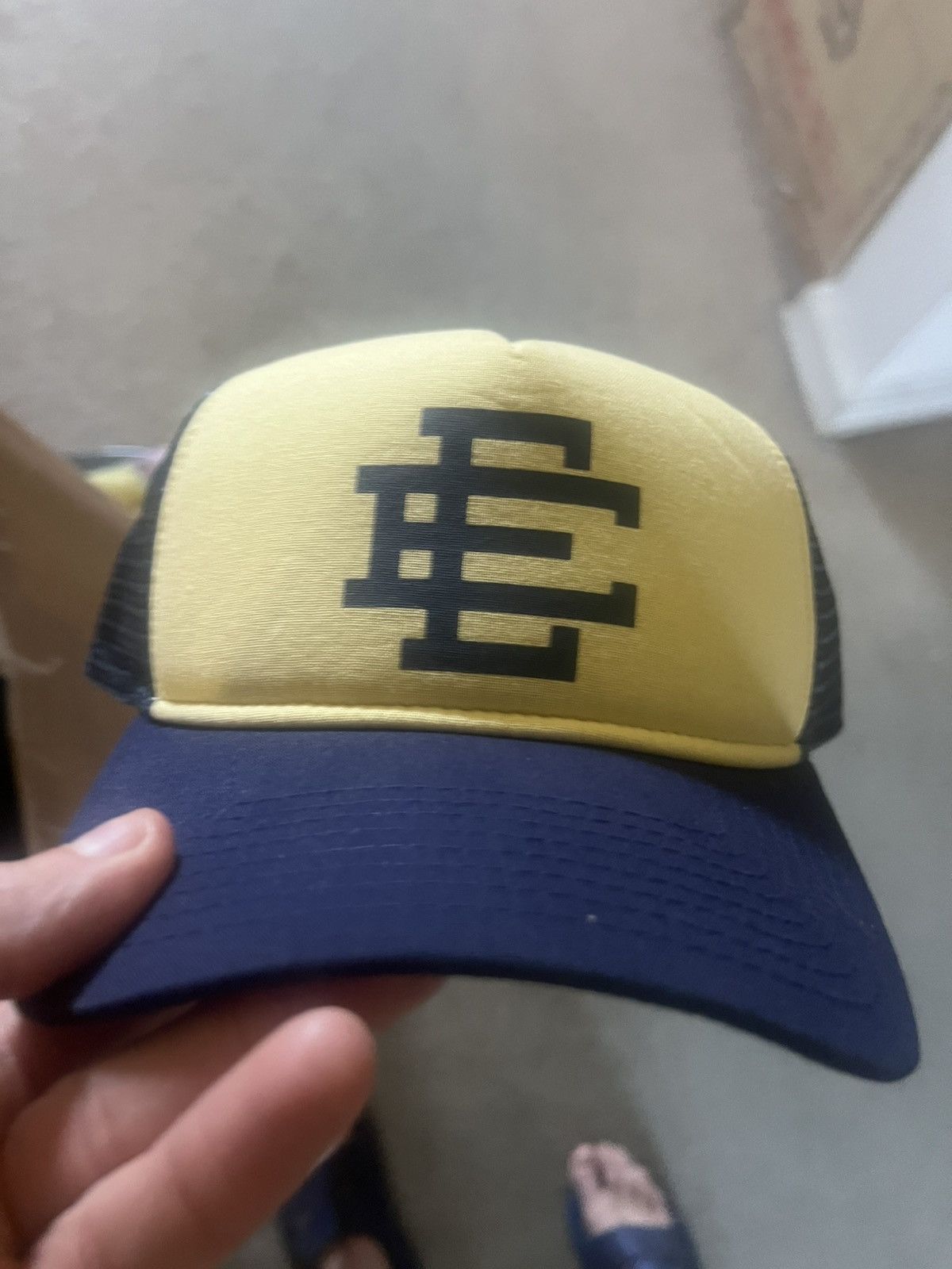 Eric Emanuel Eric Emanuel navy trucker SnapBack hat Size ONE SIZE - 1 Thumbnail