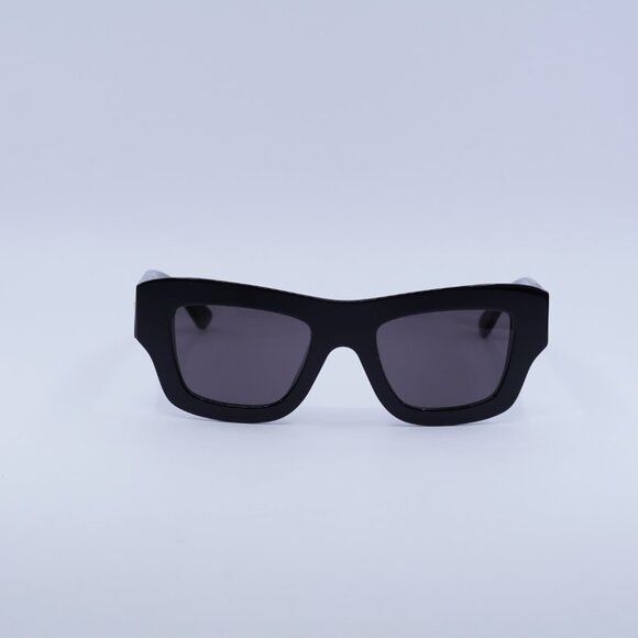 Bottega Veneta Bottega Veneta BV1357S 001 Sunglasses Black Square Frame Size ONE SIZE - 2 Thumbnail