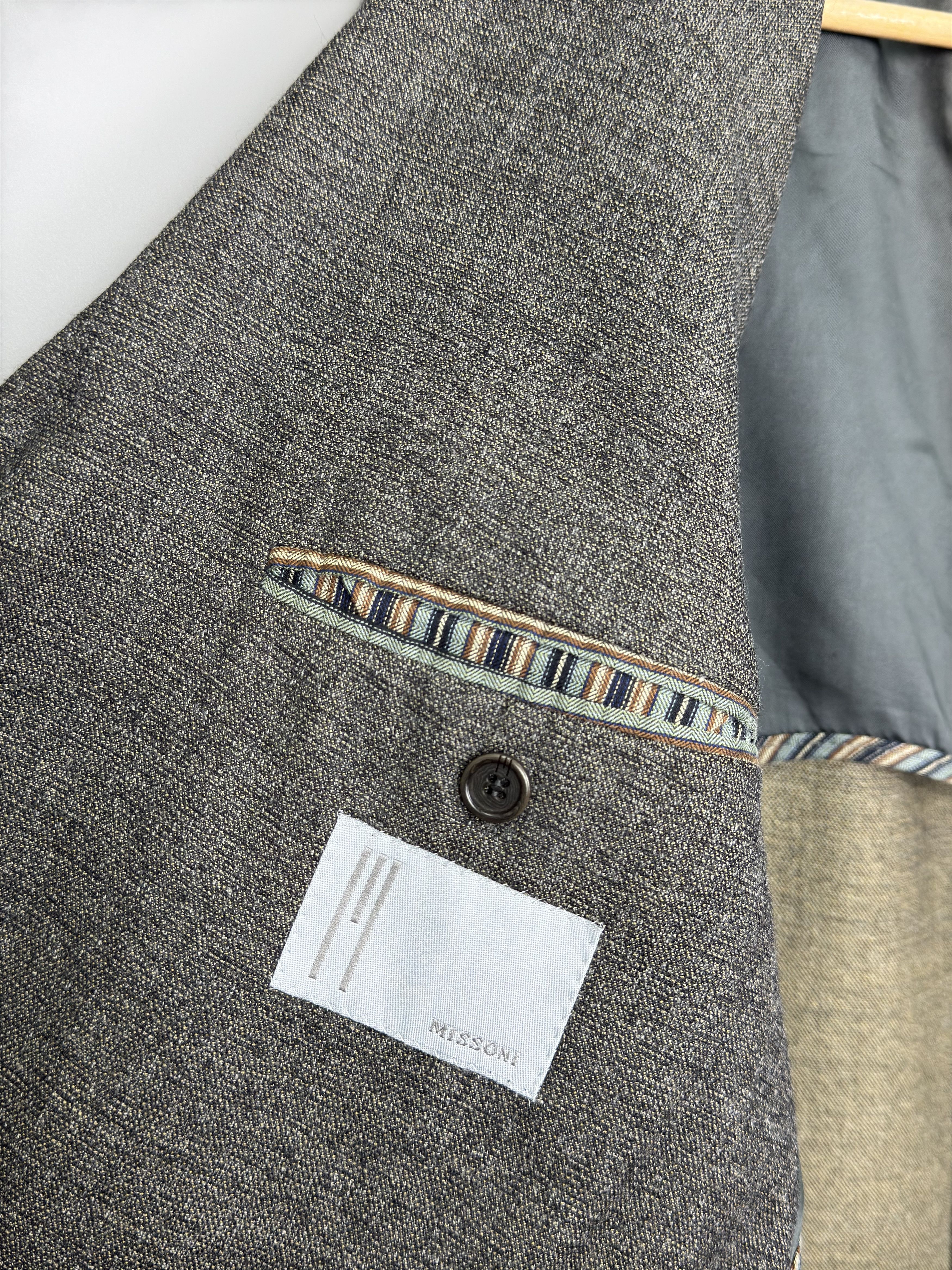 Vintage Missoni Blazer Jacket Sport Coat Grey