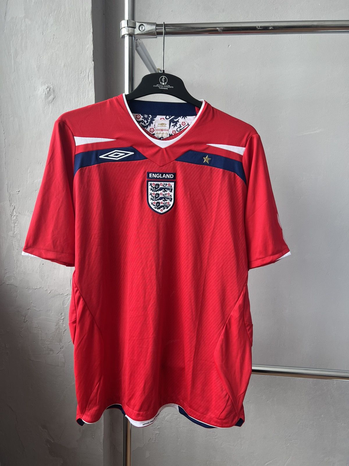 Umbro 2008/10 ENGLAND TEAM AWAY SOCCER JERSEY FOOTBALL SHIRT XL Size US XL / EU 56 / 4 - 3 Thumbnail