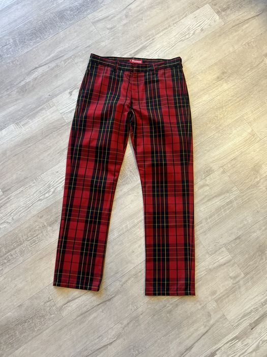 Supreme plaid outlet pants