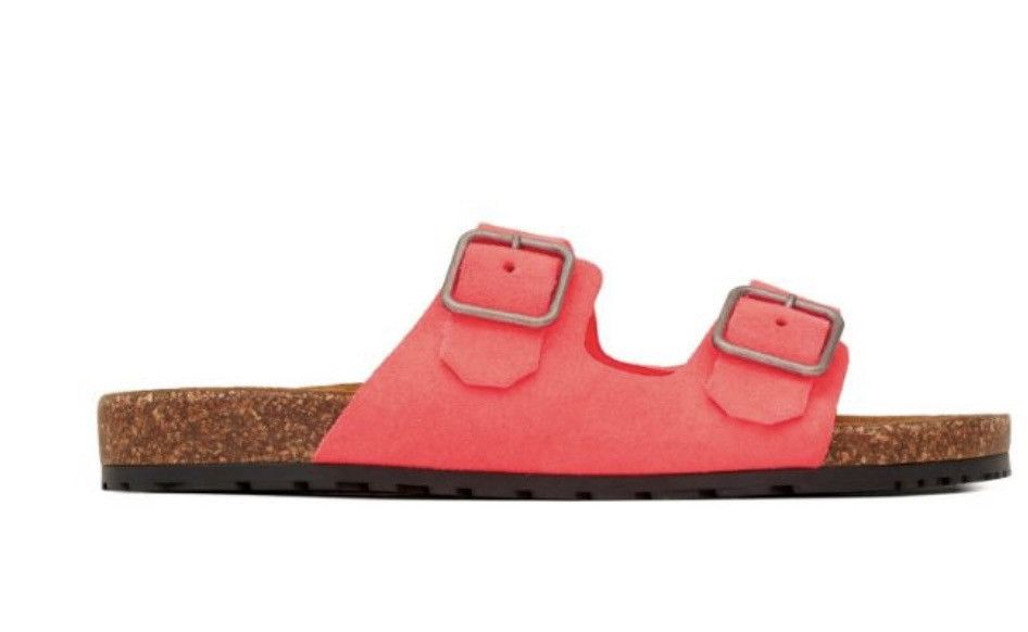 Saint Laurent Paris Saint Laurent Jimmy Buckle Flat Sandals in Suede size 37 Size US 7 / IT 37 - 1 Thumbnail