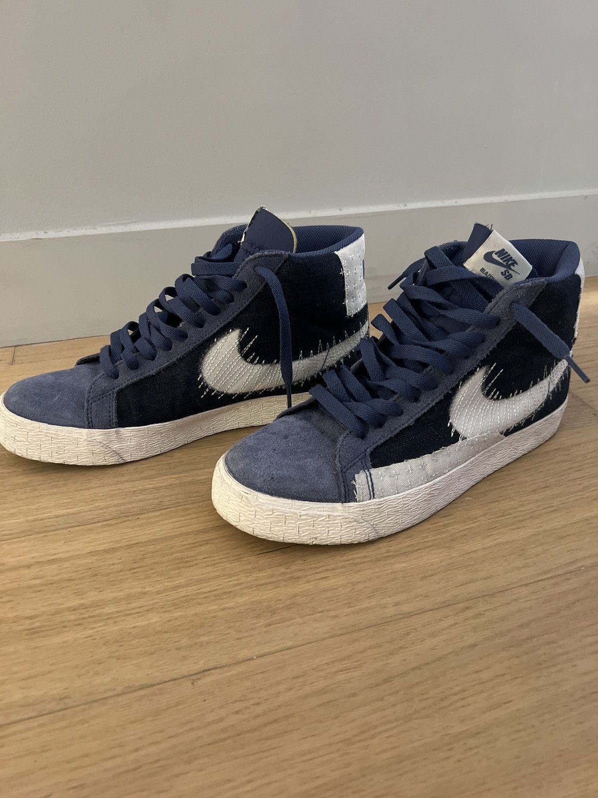 Nike Nike Blazer High "Sashiko" Blue Size US 9 / EU 42 - 1 Thumbnail