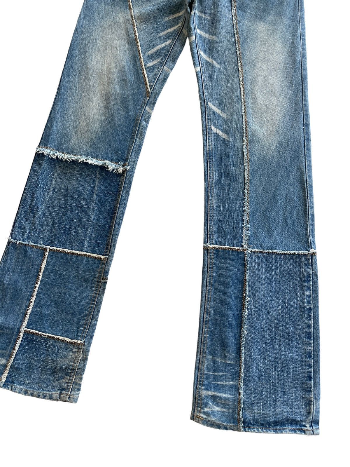 Japanese Brand Vintage Mcdivision Patchwork Distressed Denim Size US 30 / EU 46 - 9 Thumbnail