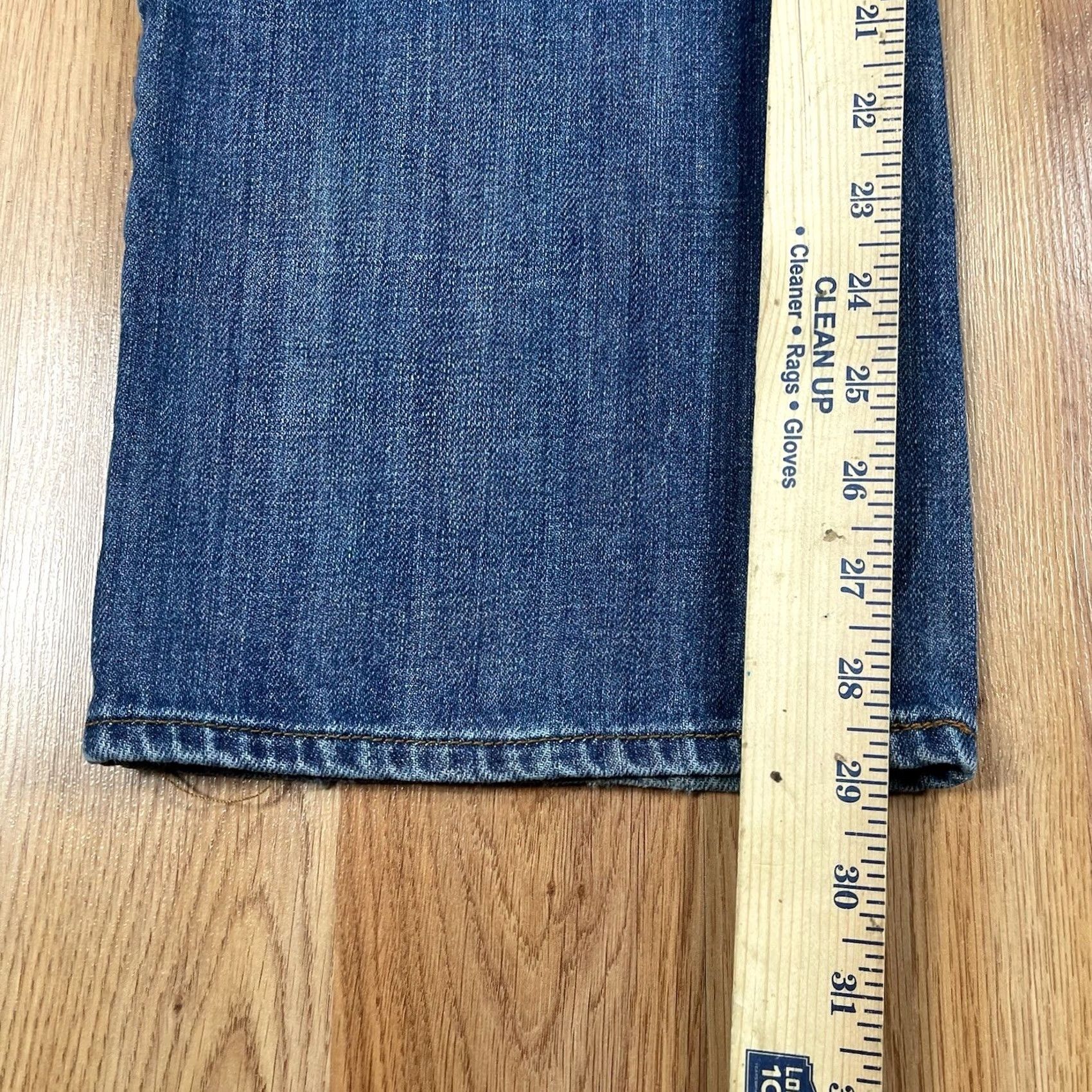 Lucky Brand Lucky Brand Jeans Mens 32Wx29L Straight Leg Fit Blue Denim Dungarees Long Pants Size US 32 / EU 48 - 7 Thumbnail