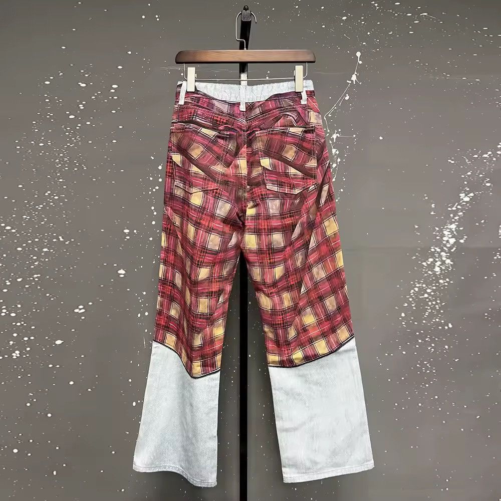 Jean Streetwear Design Retro Style Loose Printing Jeans Size US 30 / EU 46 - 4 Thumbnail