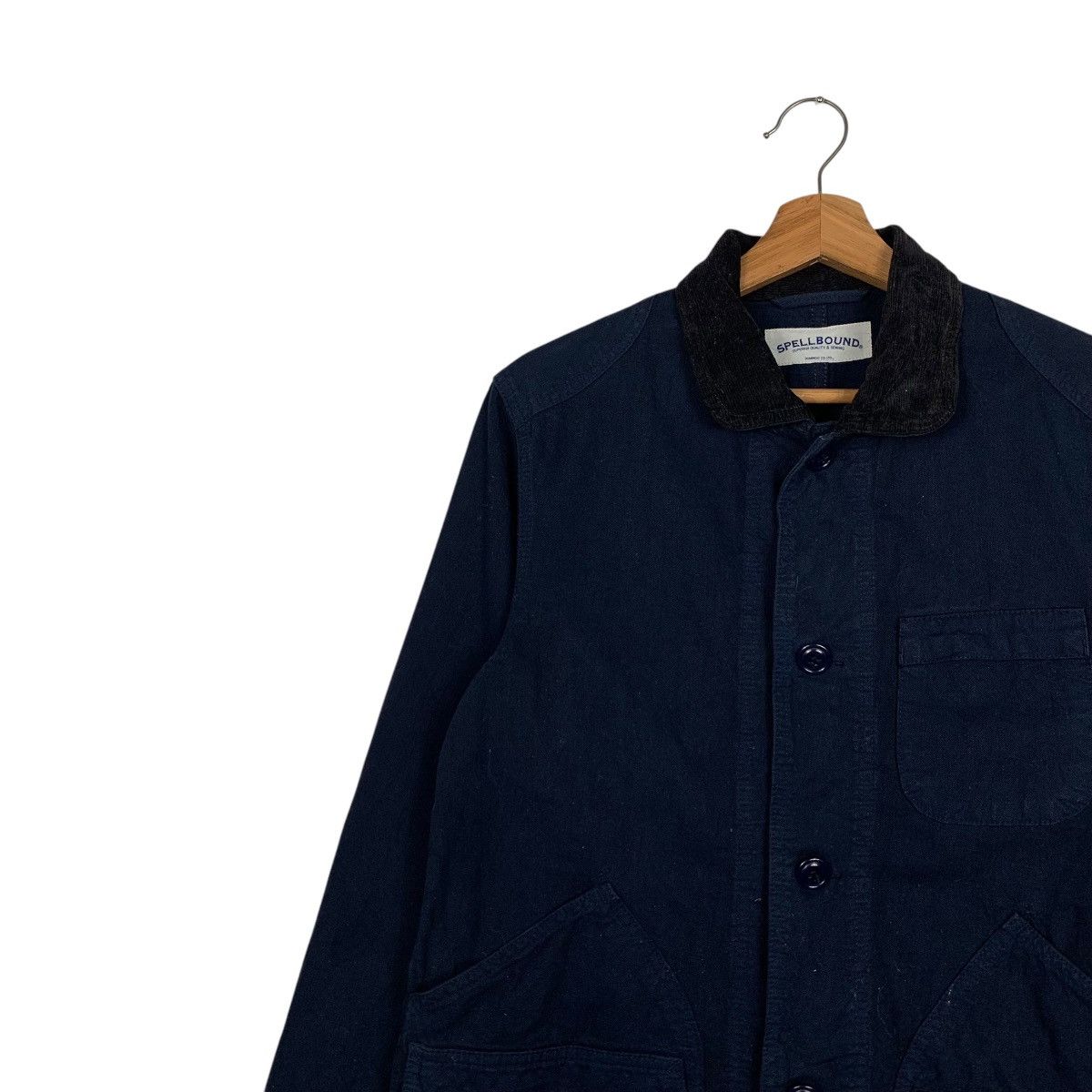 Japanese Brand SPELLBOUND Work Chore Jacket Barn Jacket #1860-C81 Size US M / EU 48-50 / 2 - 6 Thumbnail