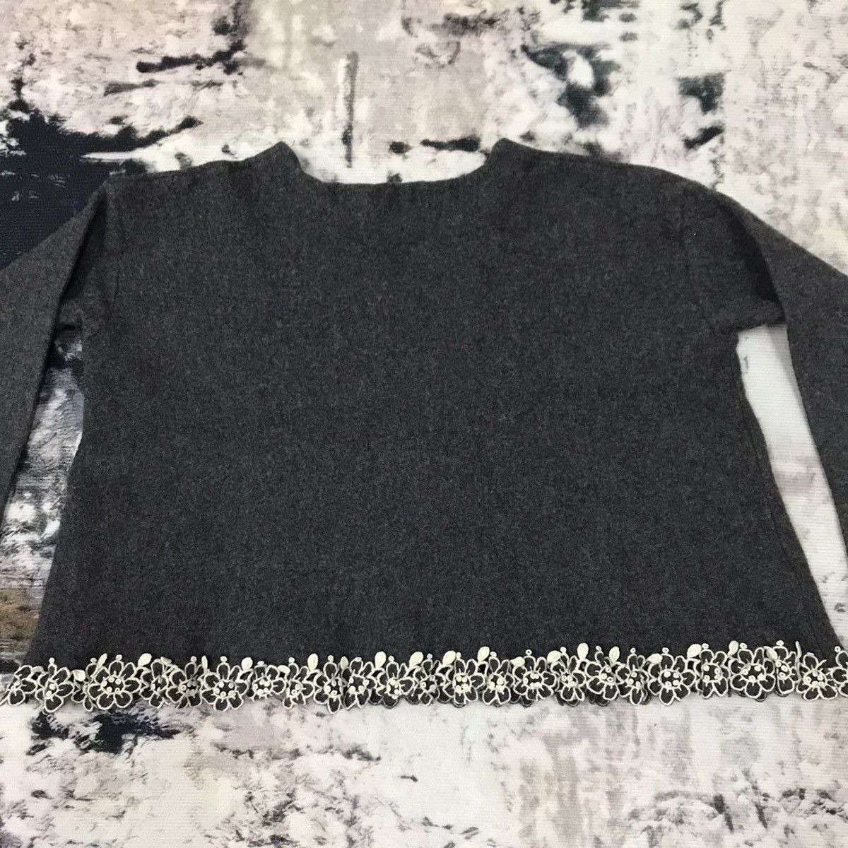 45rpm × Japanese Brand × Vintage 45rpm Longsleeve Cropped Sweater Wool Size XXS / US 00 / IT 34 - 8 Thumbnail