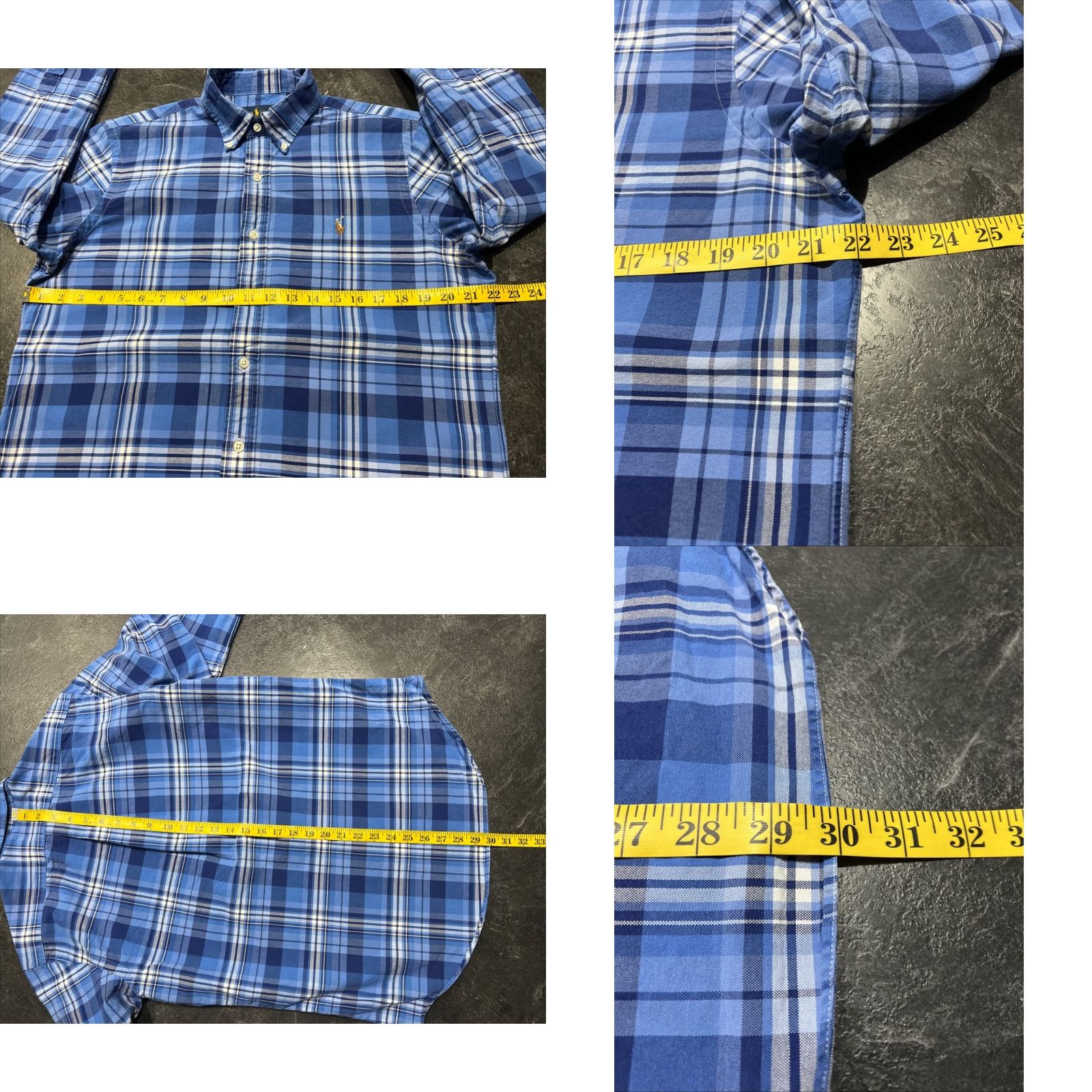 Polo Ralph Lauren Polo Ralph Lauren Blue Plaid Button Down Shirt Men's Medium Long Sleeve Classic Preppy Size US M / EU 48-50 / 2 - 8 Thumbnail