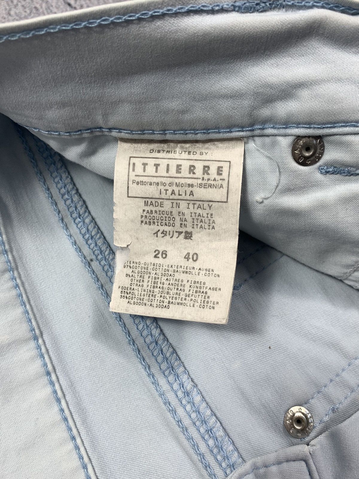 Versace × Versace Jeans Couture × Vintage Vintage Y2K Versace Jeans Couture cropped faded denim shorts Size 26" / US 2 / IT 38 - 7 Thumbnail