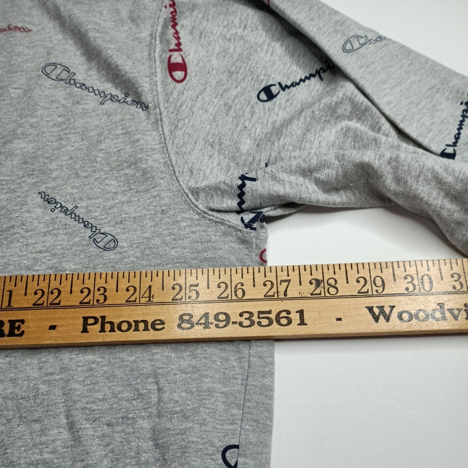 Champion Champion T-shirt Men’s XLT All Over Print Logo Spell Out Size US XL / EU 56 / 4 - 6 Thumbnail