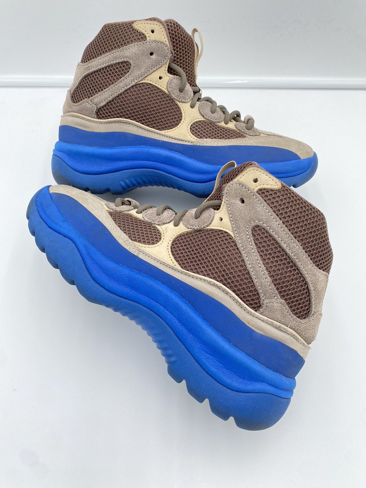 Adidas × Kanye West × Yeezy Season 9 adidas Yeezy Desert Boot Taupe Blue Rock Brown GY0374 | Grailed
