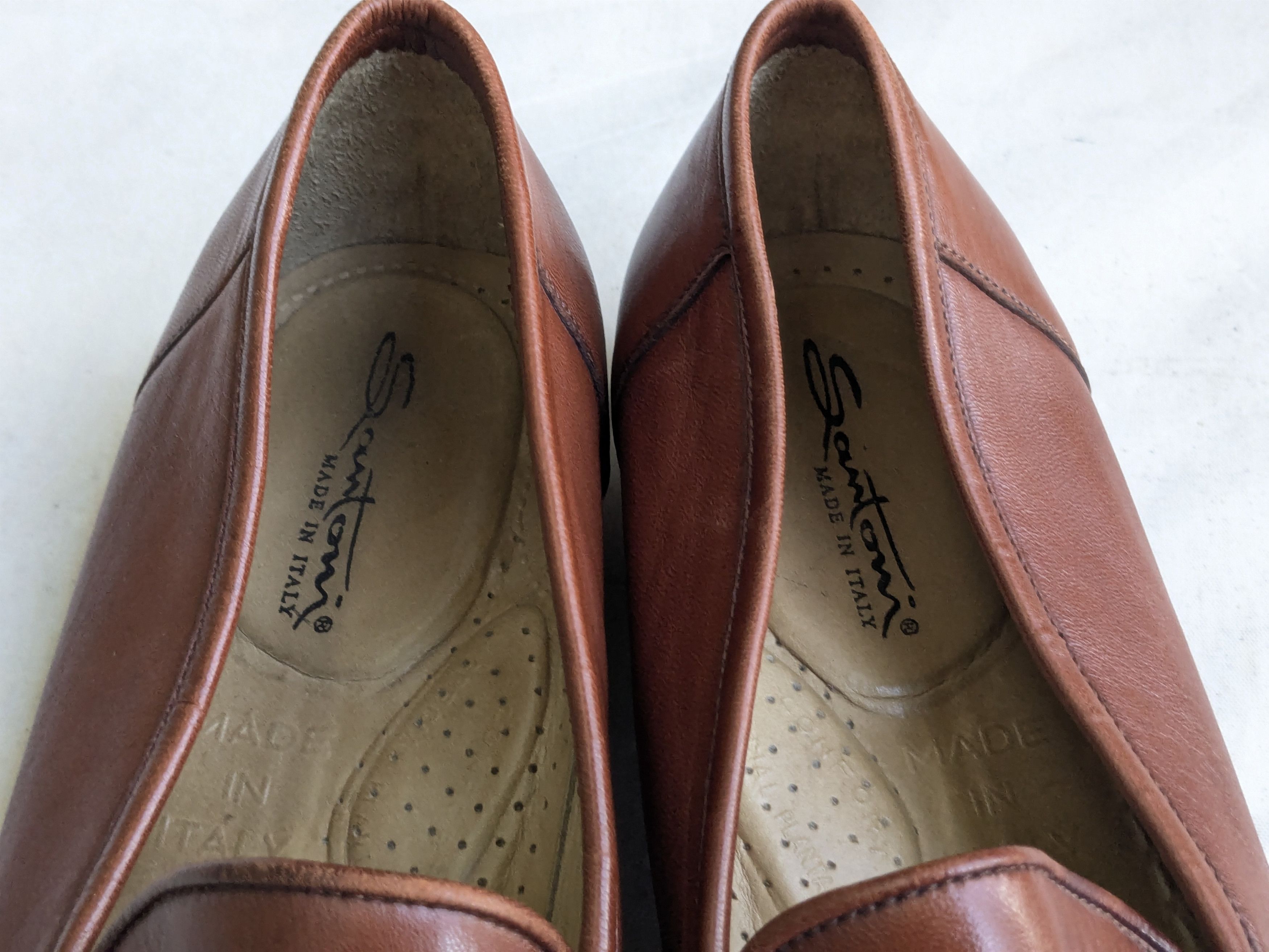 Santoni Santoni Penny Loafers Brown Leather 10.5 D Slip Ons Size US 10.5 / EU 43-44 - 4 Thumbnail