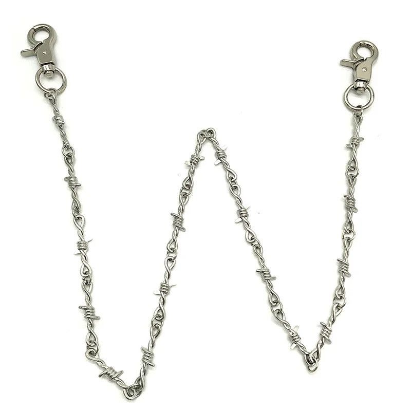 Other 52cm Barb Wire Wallet Chain Size ONE SIZE - 3 Thumbnail