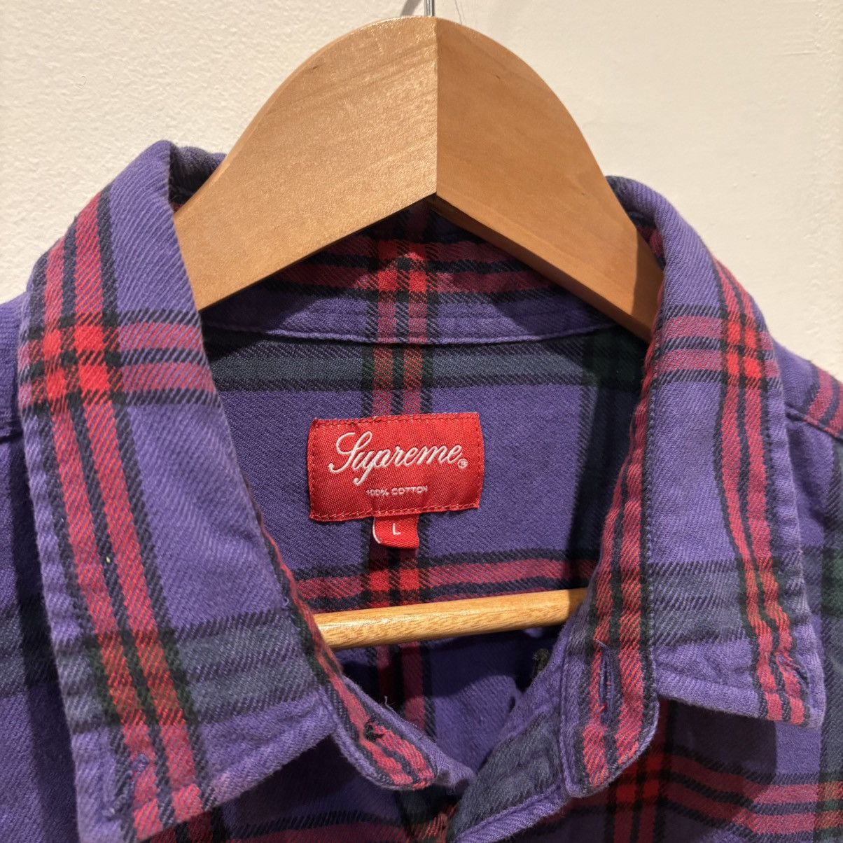 Supreme Supreme Purple Plaid Flannel Size US L / EU 52-54 / 3 - 2 Thumbnail