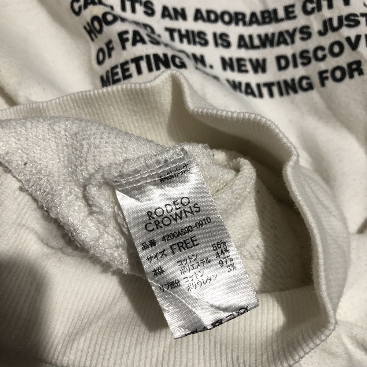 Japanese Brand RODEO CROWN SPELLOUT HOODIE Size US L / EU 52-54 / 3 - 5 Thumbnail