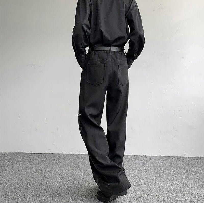 Other Avant garde retro buckle pu leather mix pleated pants Size US 29 - 6 Thumbnail