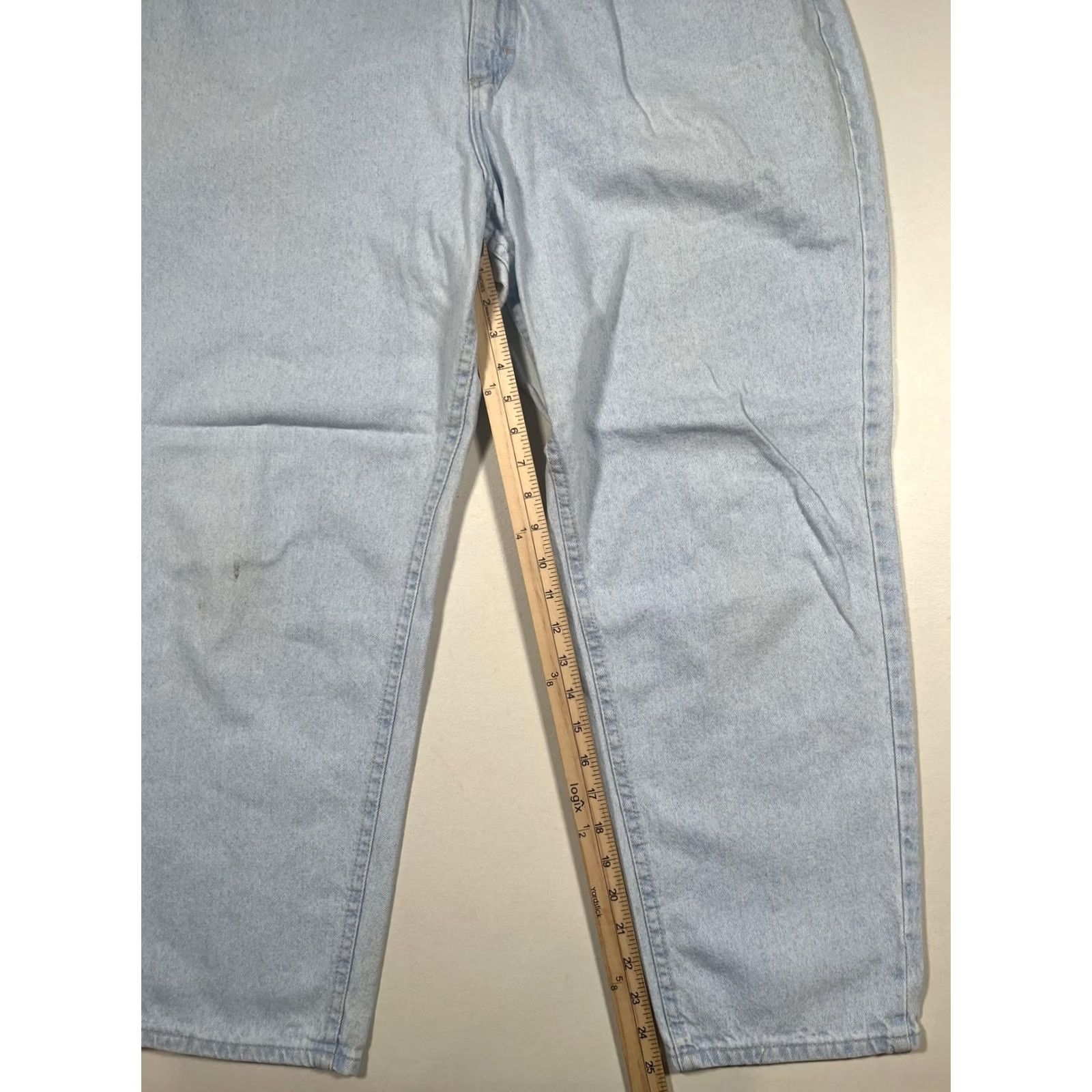 Lee Lee Womens 20P Light Wash Tapered Jeans - Petite Size US Denim Size 42" / US 20 - 6 Thumbnail