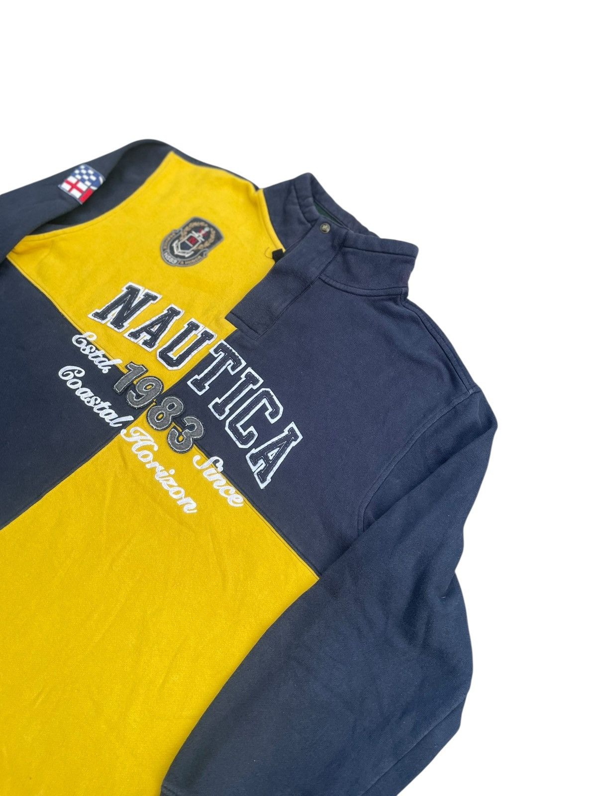 Nautica Nautica Zipper Collar Sweatshirt Size US XL / EU 56 / 4 - 2 Thumbnail