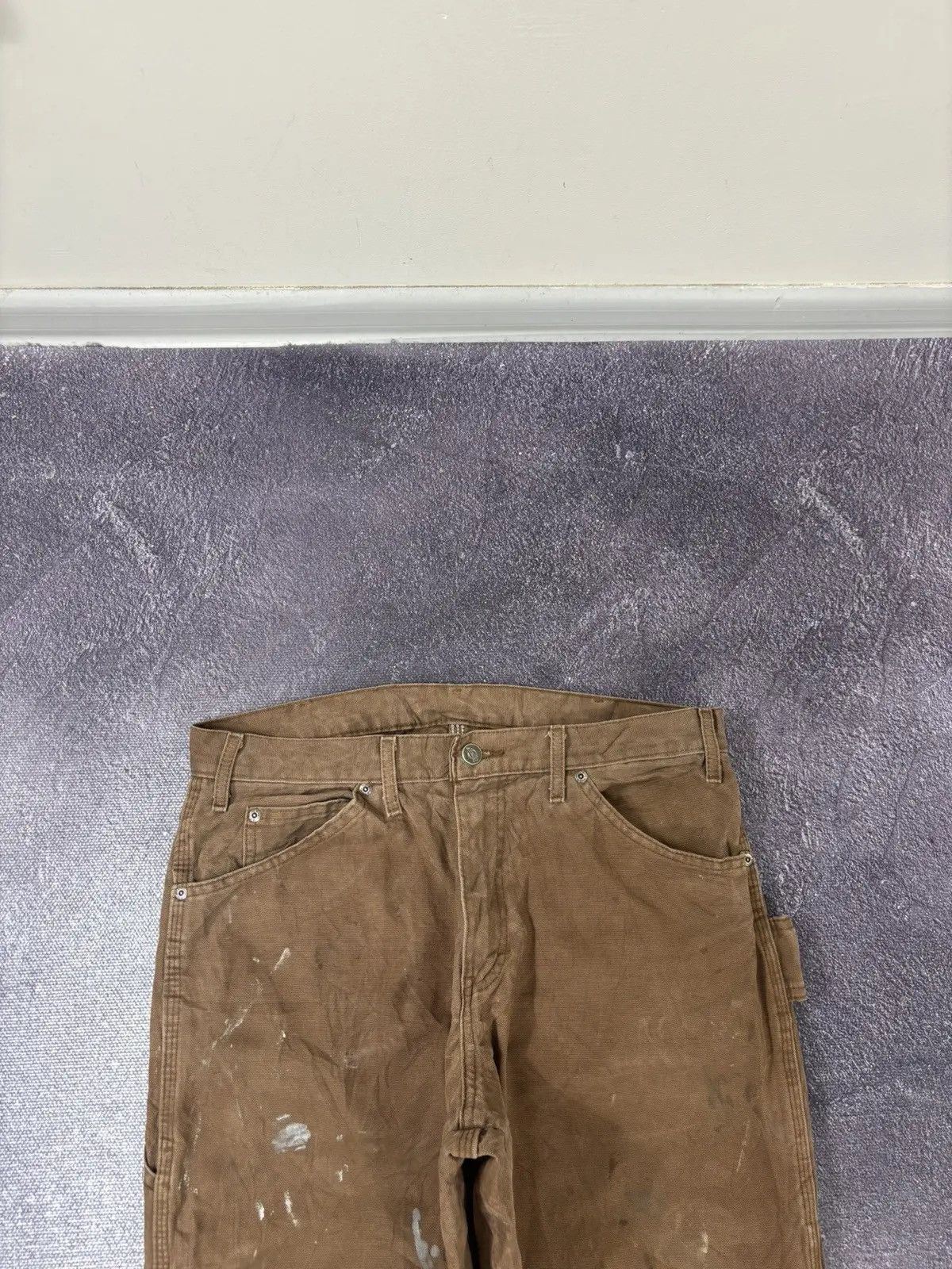 Dickies × Vintage Vintage Dickies Work Brown Y2K Hype Skate Baggy Pants Size US 32 / EU 48 - 9 Thumbnail