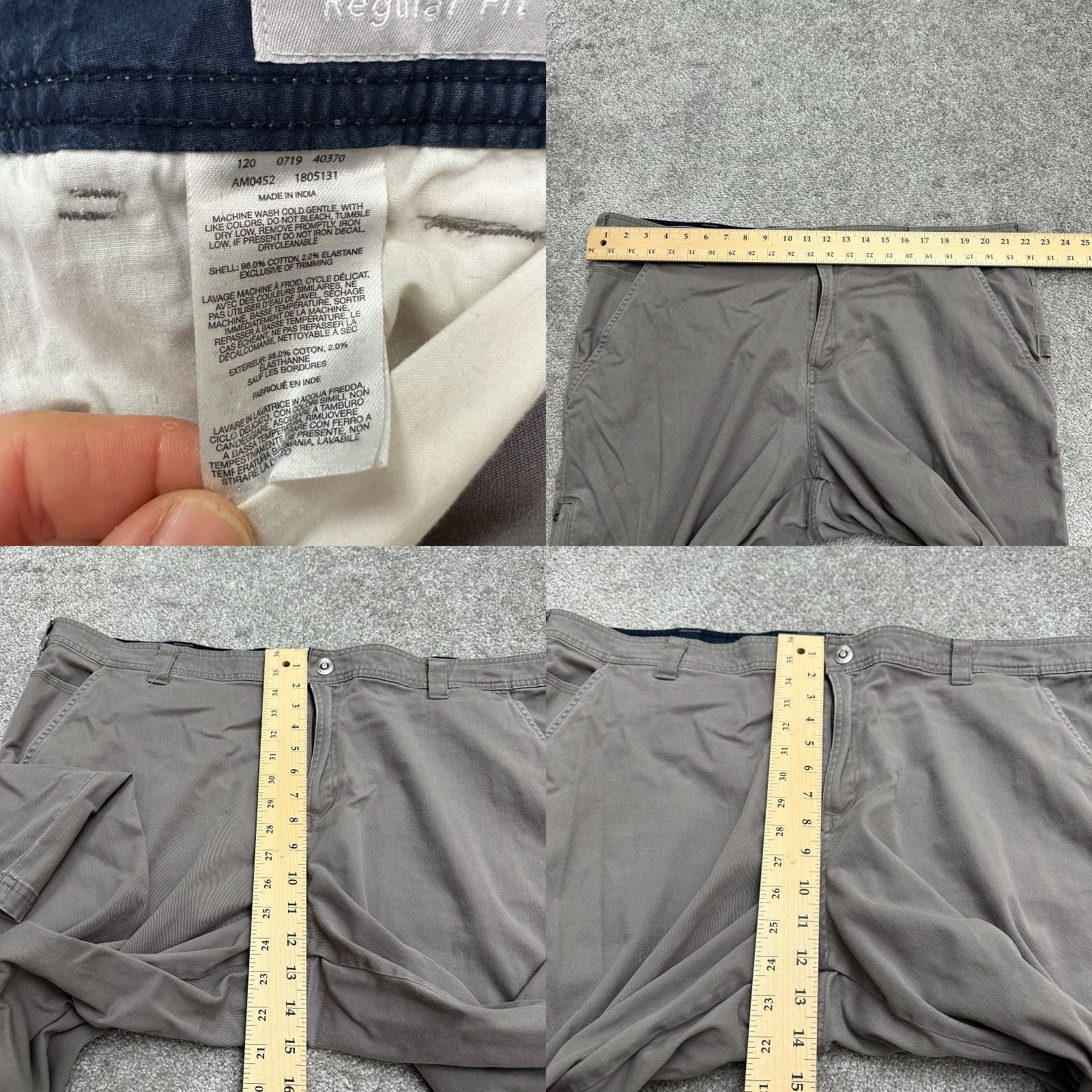 Vintage Columbia ROC Carpenter Pants Mens 44 Gray Straight Leg Cotton Outdoor Casual Size US 44 / EU 60 - 9 Thumbnail
