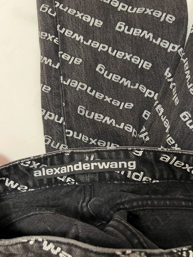 Alexander Wang Alexander Wang Letter Print Denim Jeans- Size 25" / US 0 / IT 36 - 6 Thumbnail