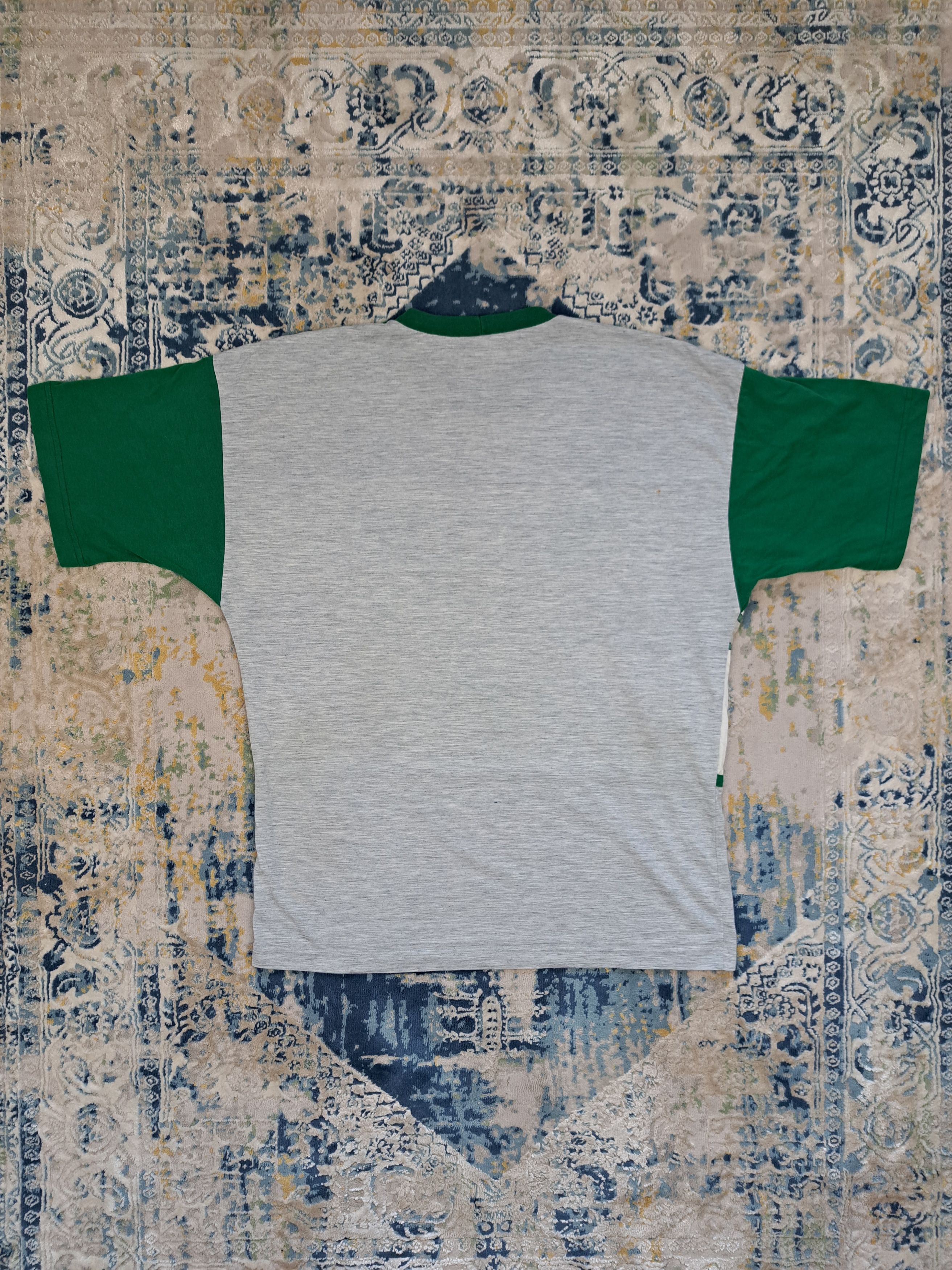 Adidas Vintage 90s Adidas Big Logo Tee Lucky Green Rare 1990 Size US XL / EU 56 / 4 - 4 Thumbnail