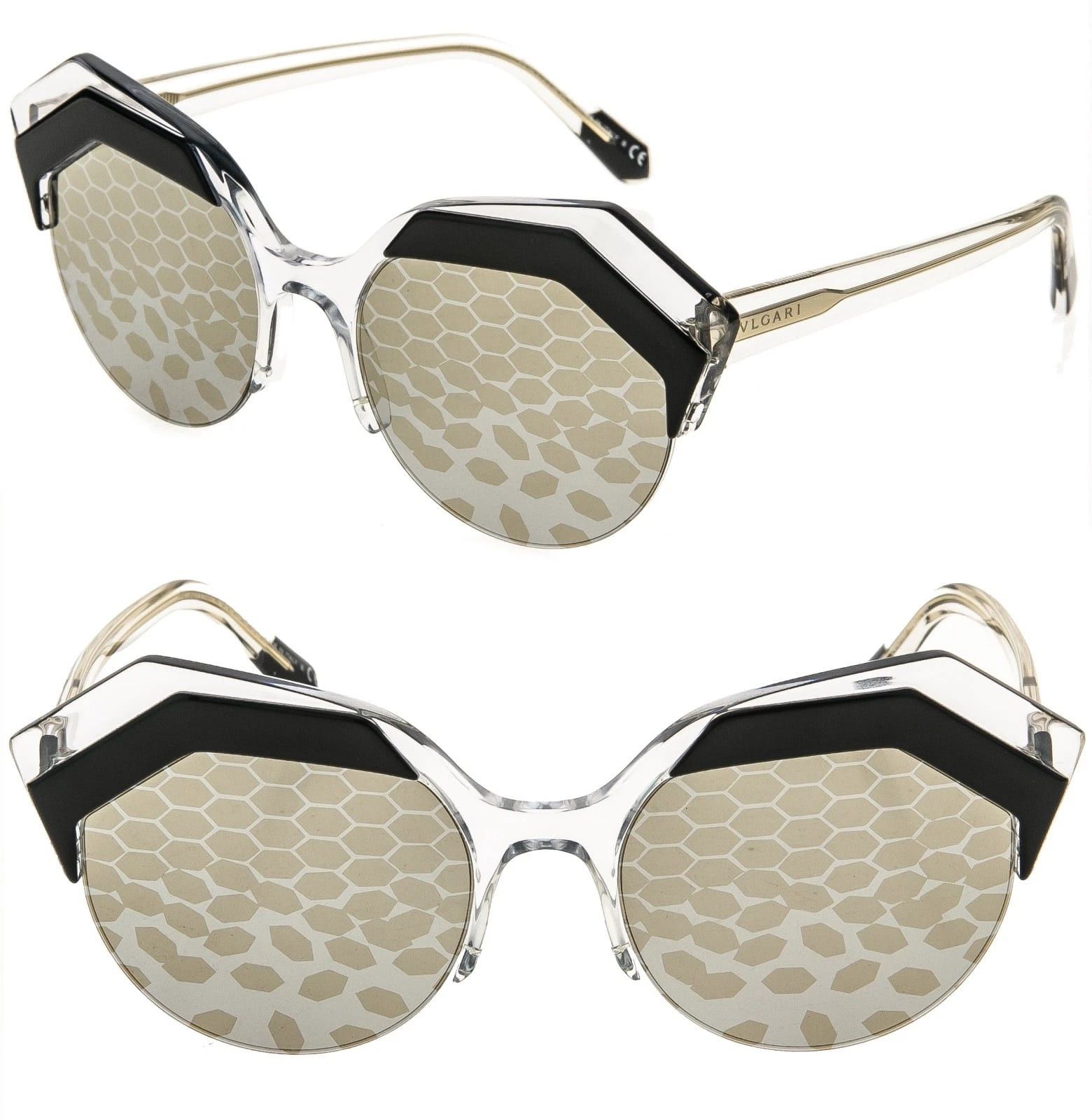 Bvlgari BULGARI BV8203 SERPENTEYES Crystal Black Scales Mirror 8203 Size ONE SIZE - 1 Thumbnail
