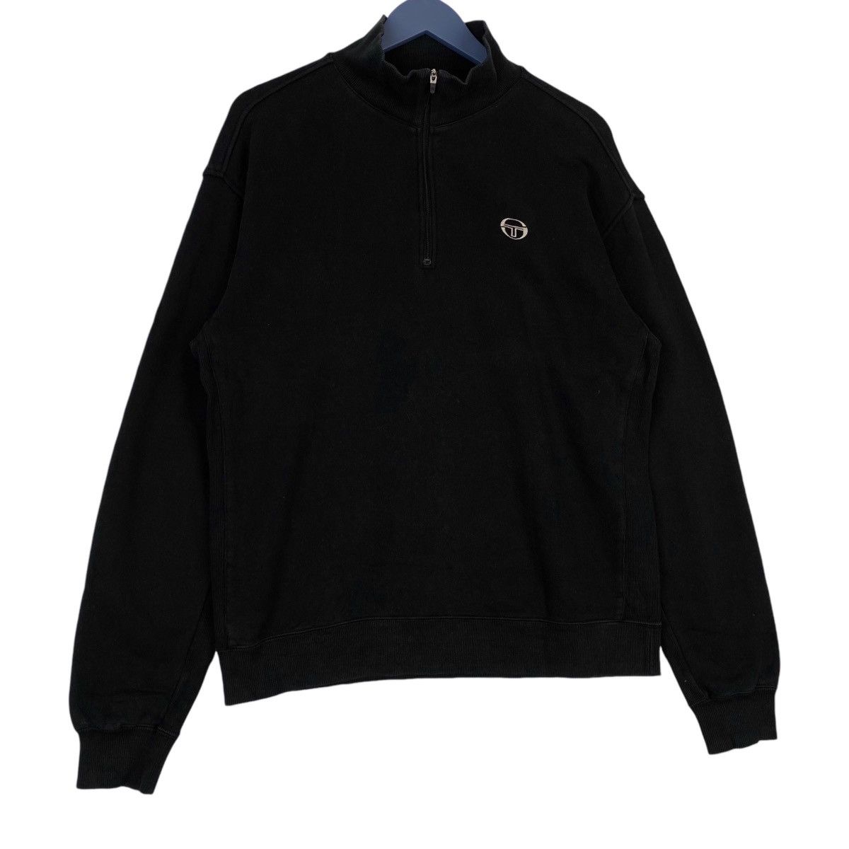 Sergio Tacchini × Vintage Vintage Sergio Ticchini Small Embroidered Quater Zip Size US M / EU 48-50 / 2 - 3 Thumbnail