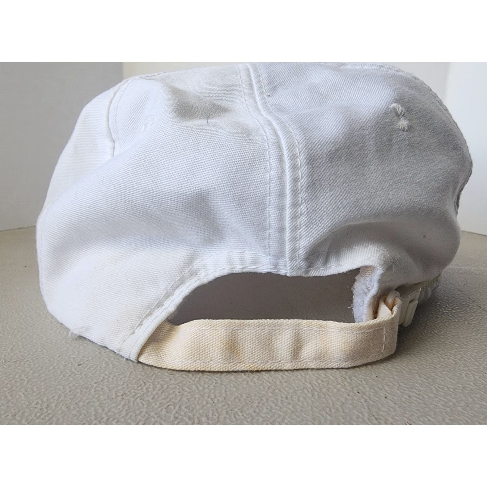 Roper VINTAGE Pepsi Adjustable Strap Hat Distressed Rope Baseball Cap One Size White Men Adjustable Cap Size ONE SIZE - 3 Thumbnail