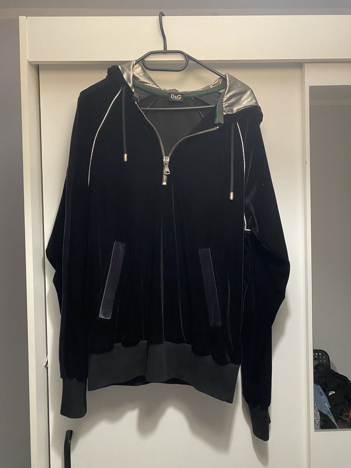 Dolce & Gabbana Dolce & gabbana luxury velvet velour half zip y2k Size US L / EU 52-54 / 3 - 1 Thumbnail