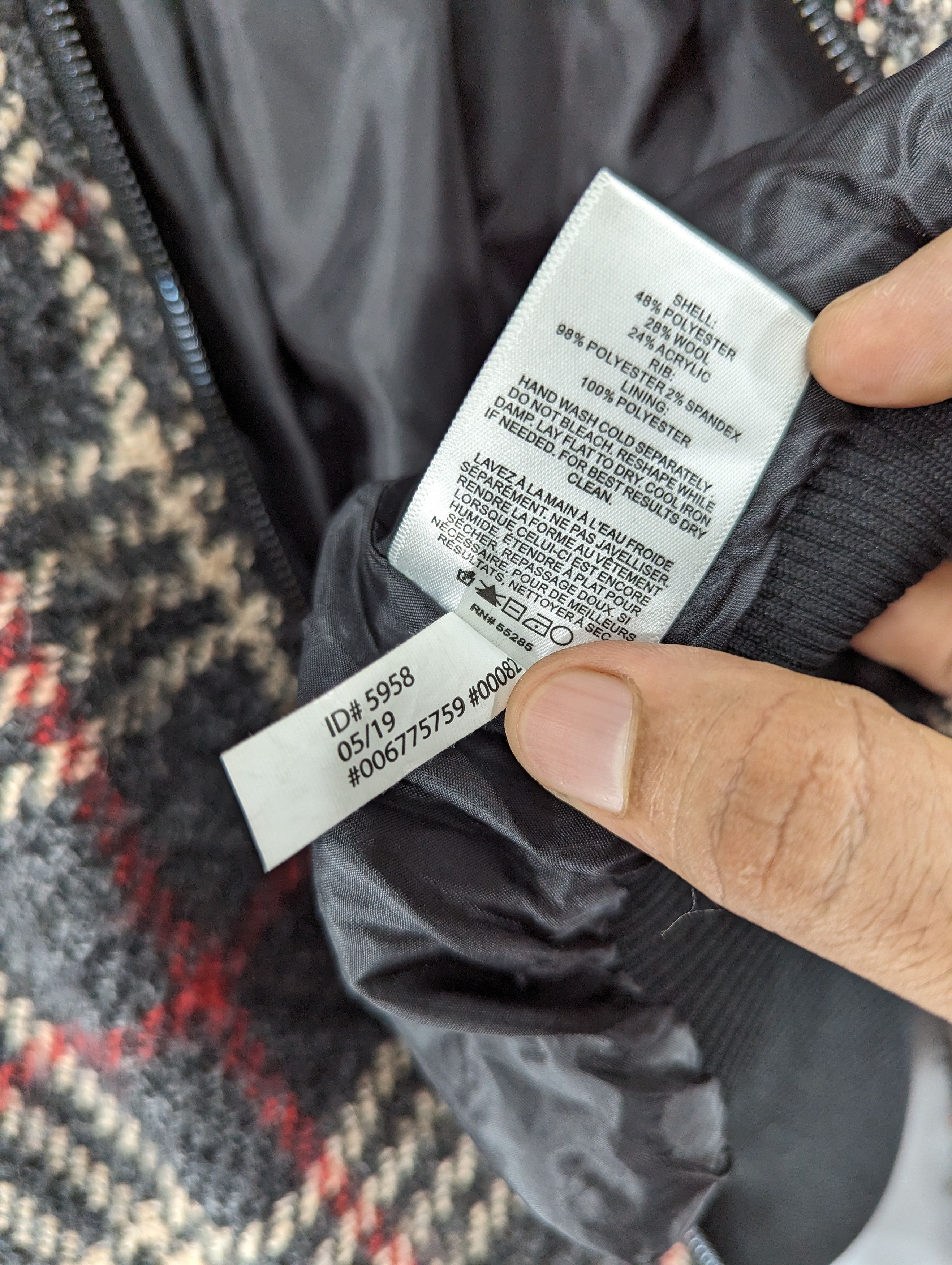Express Express X Negin Mirsalehi Plaid Wool Bomber Jacket Size S / US 4 / IT 40 - 12 Thumbnail
