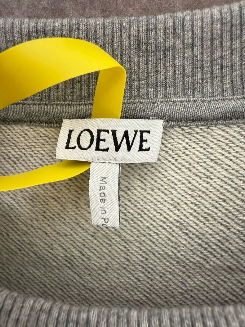 Loewe LOEWE Grey Embroidered Hoodie, Size M Size M / US 6-8 / IT 42-44 - 3 Thumbnail