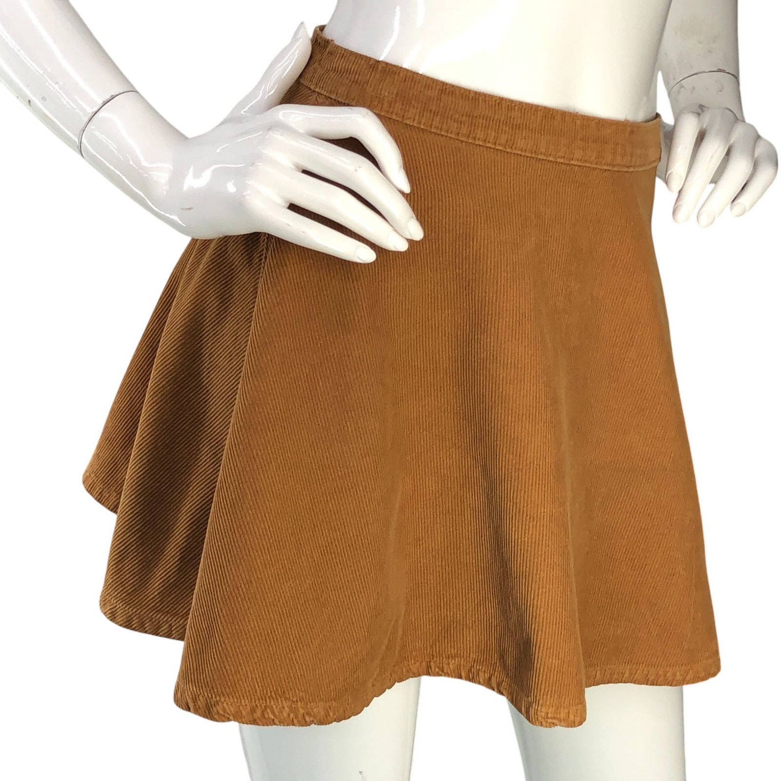 American Apparel American Apparel Size S Skirt Corduroy Skater Circle Brown Size 26" / US 2 / IT 38 - 9 Thumbnail