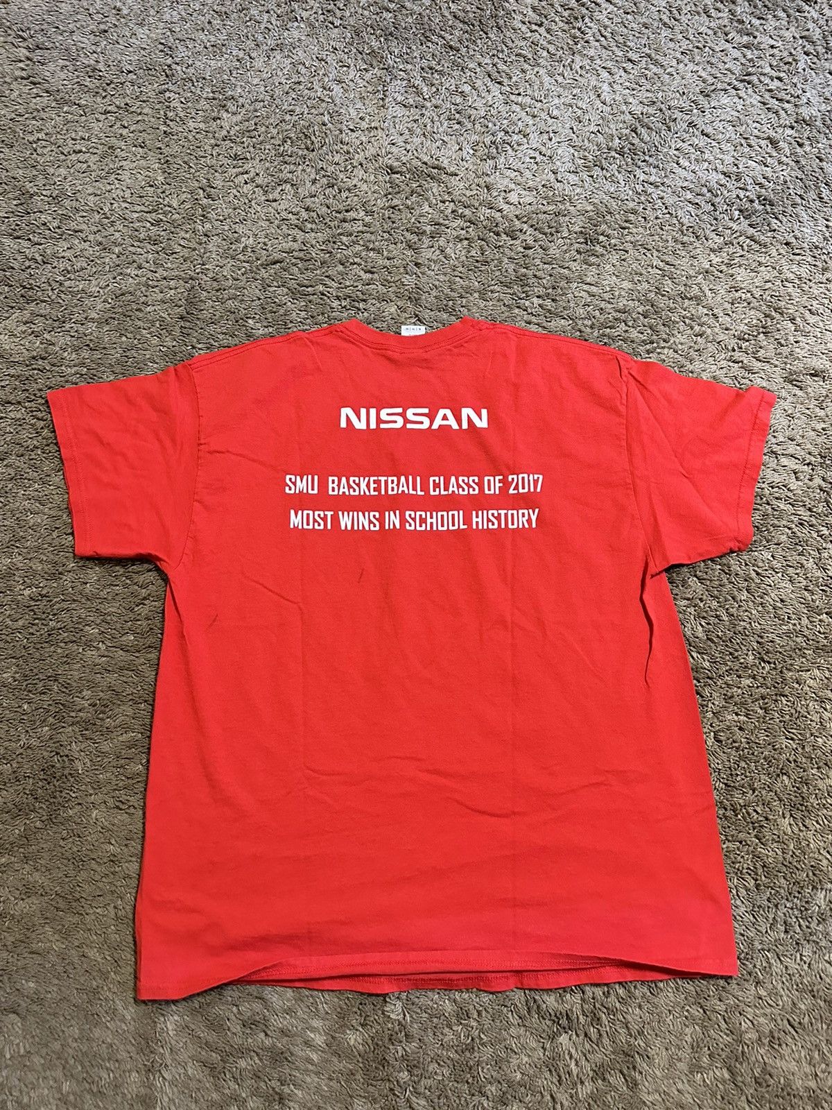 NCAA × Vintage Vintage NCAA SMU Mustangs “triple red” 2017 shirt size XL Size US L / EU 52-54 / 3 - 6 Thumbnail