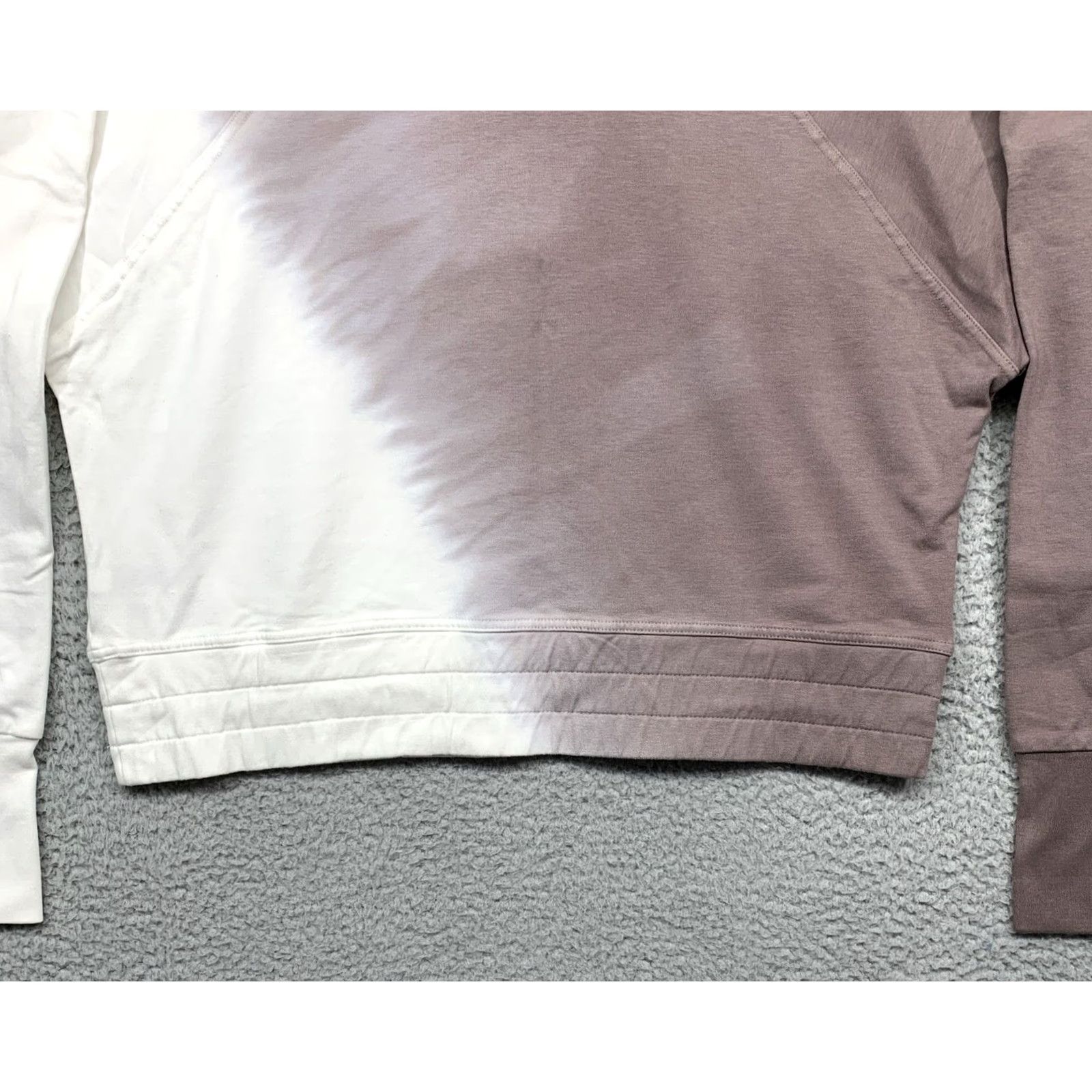 Vintage Joy Lab Cropped Sweatshirt Women's Mocha & Cream Size Small Thumb Holes NWT Size S / US 4 / IT 40 - 4 Thumbnail