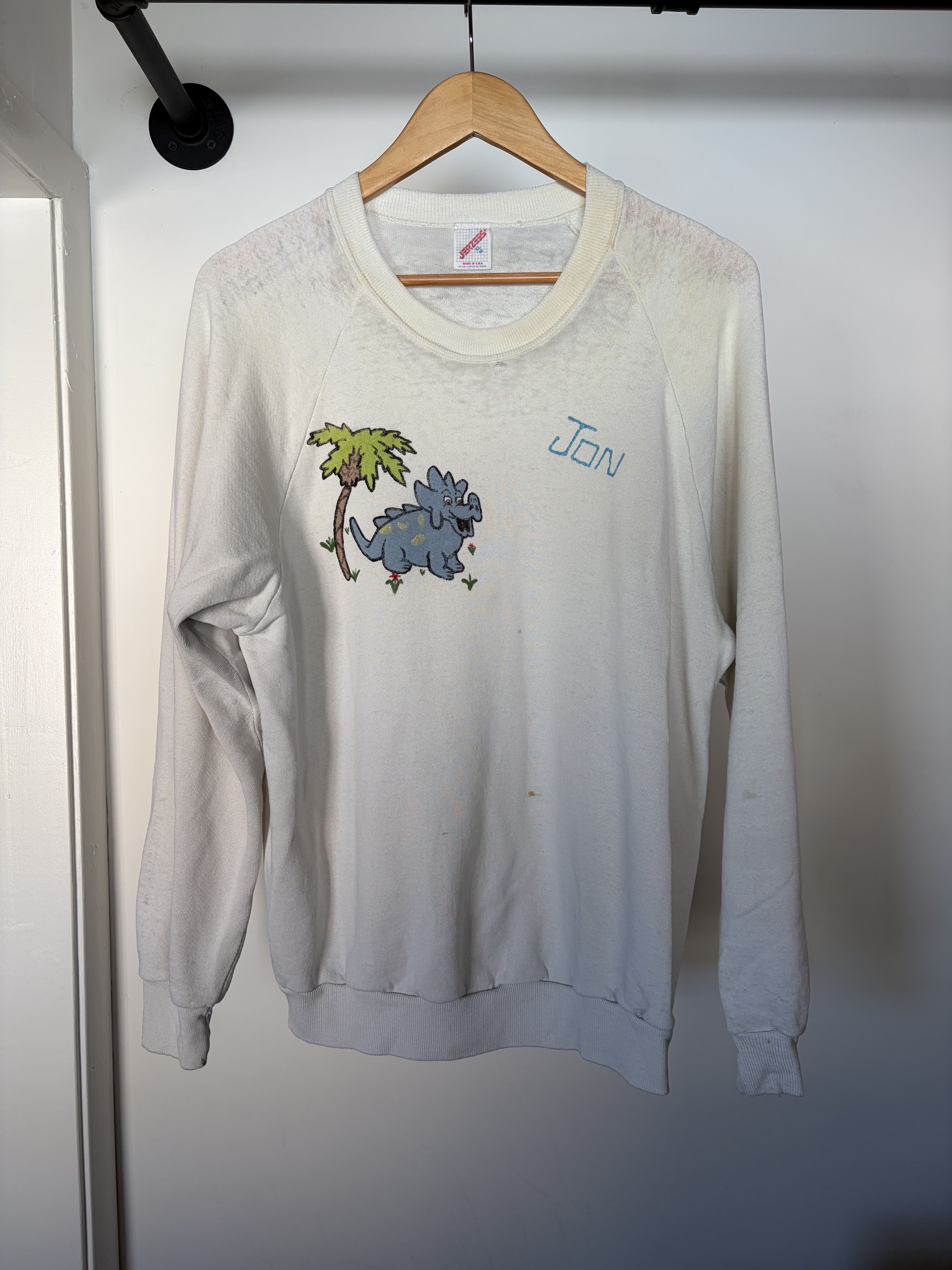 Vintage “Jon” dinosaur sweatshirt Size US XL / EU 56 / 4 - 1 Thumbnail